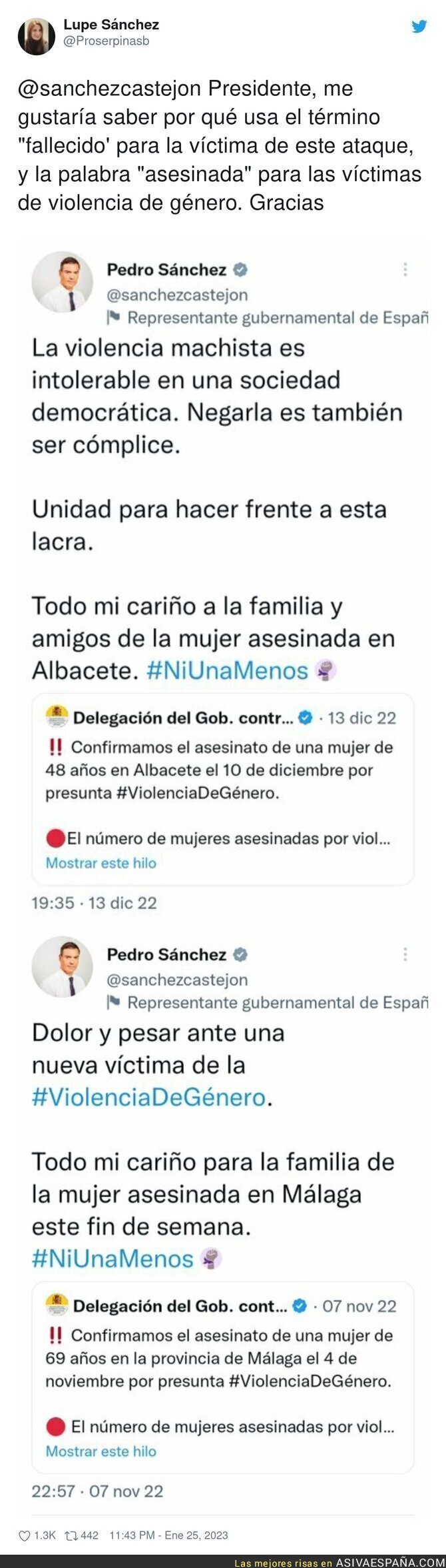 Diferencias que no se entienden en Pedro Sánchez