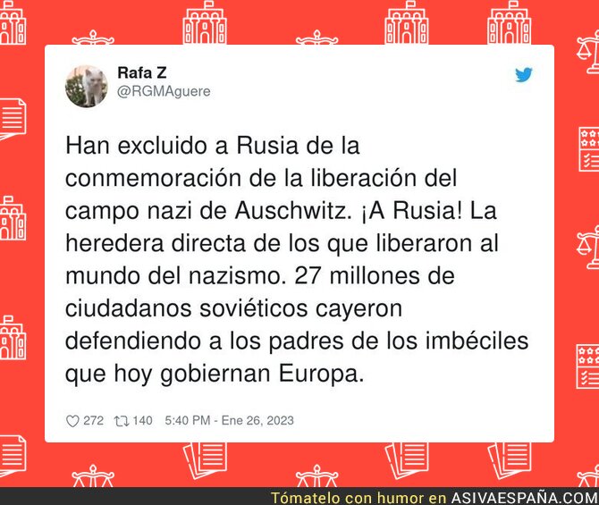 Un sin sentido lo que está ocurriendo en el Mundo