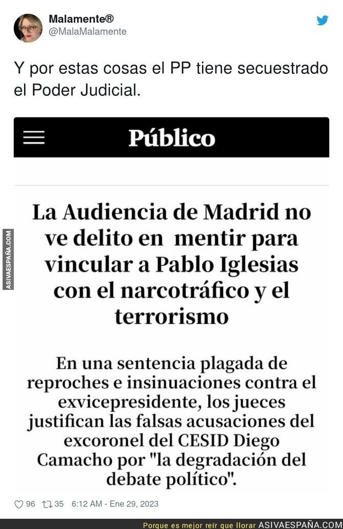 Todo vale contra Pablo Iglesias