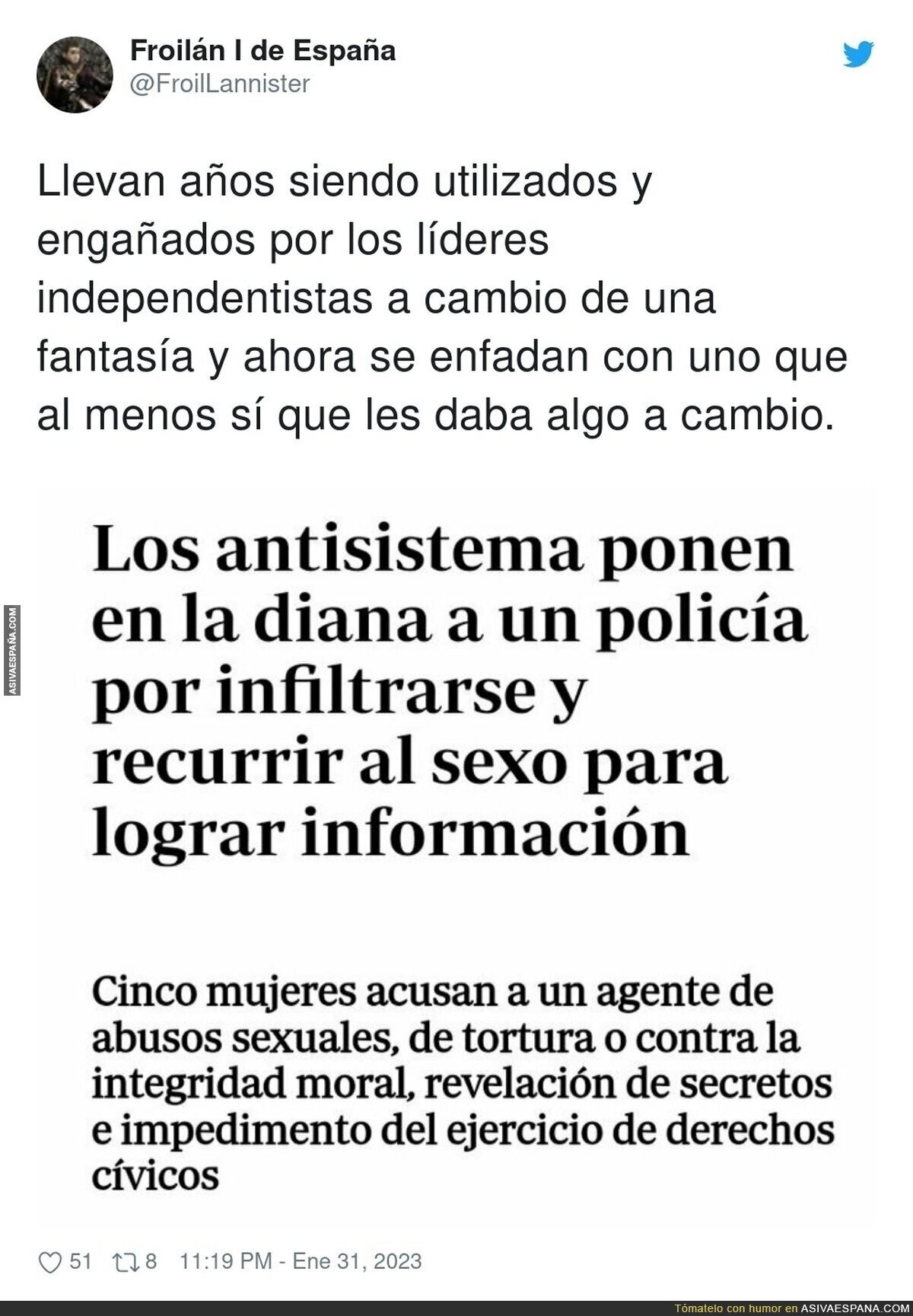 Indignación en los antisistema