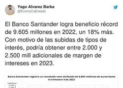 Pobrecito el Banco Santander