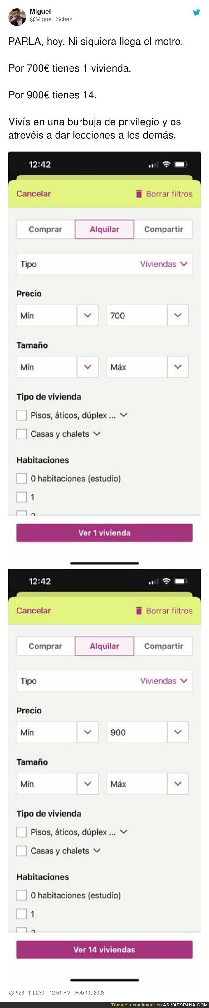 Una breve explicación de lo que se está viviendo en el tema vivienda en Madrid por ejemplo