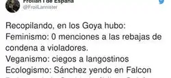 Critican al Gobierno de Pedro Sánchez por este detalle en los Goya