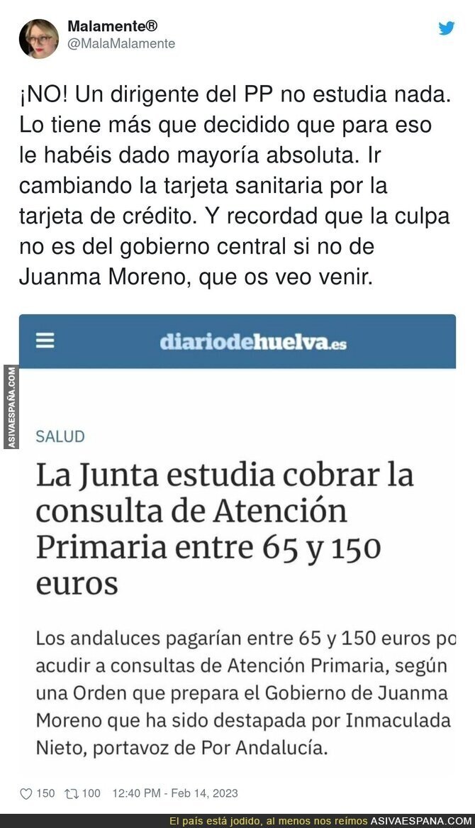 Esto nada más es el comienzo donde gobierna la derecha en España