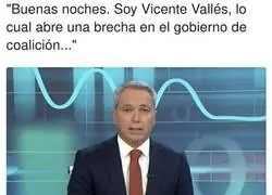 Vicente Vallés está confundido