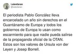 Nadie en España defiende a Pablo González de este maltrato