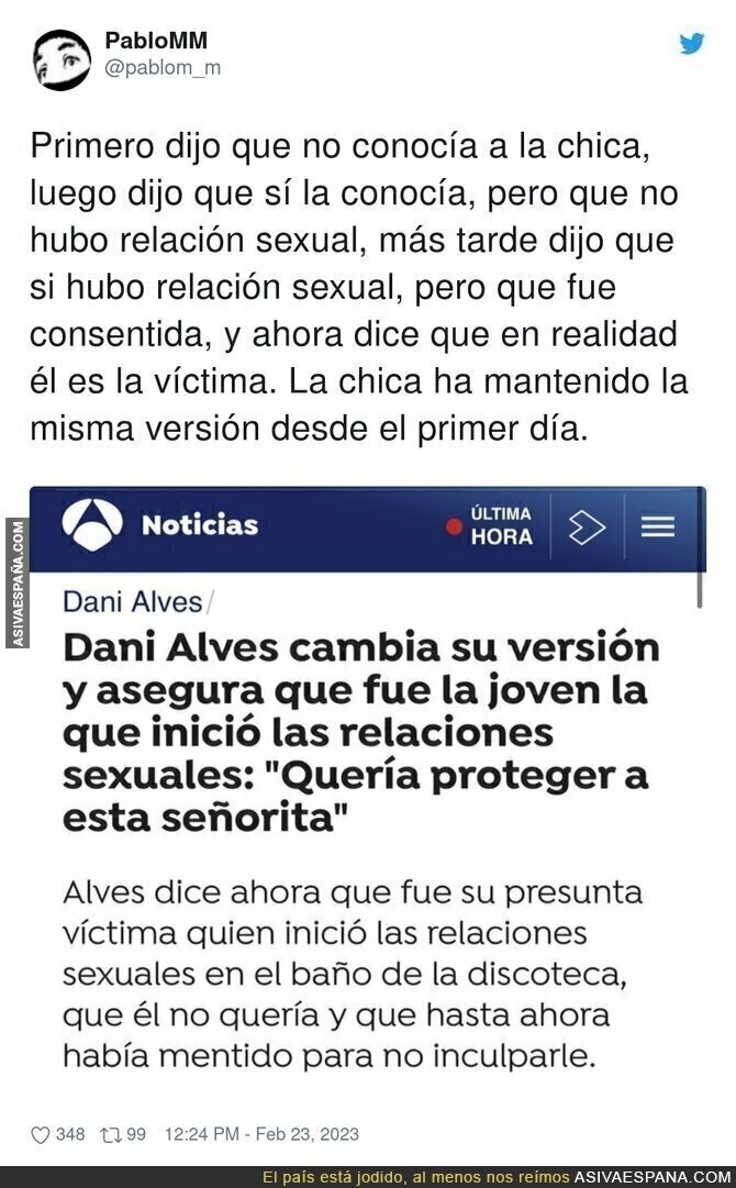 Dani Alves lo tiene muy complicado