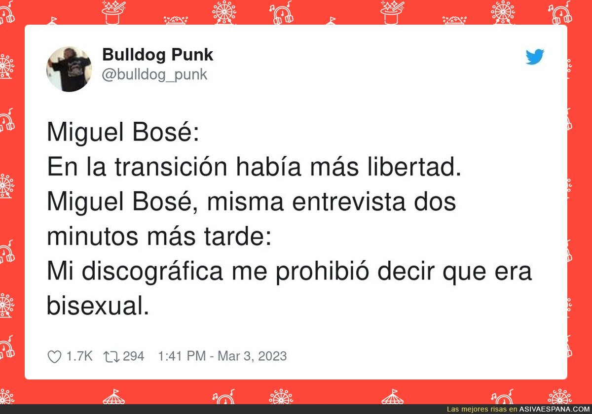 La lógica de Miguel Bosé