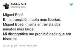 La lógica de Miguel Bosé
