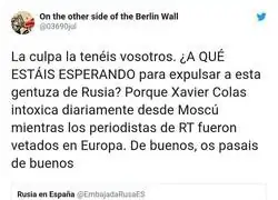 Así se celebran las muertes de rusos desde España