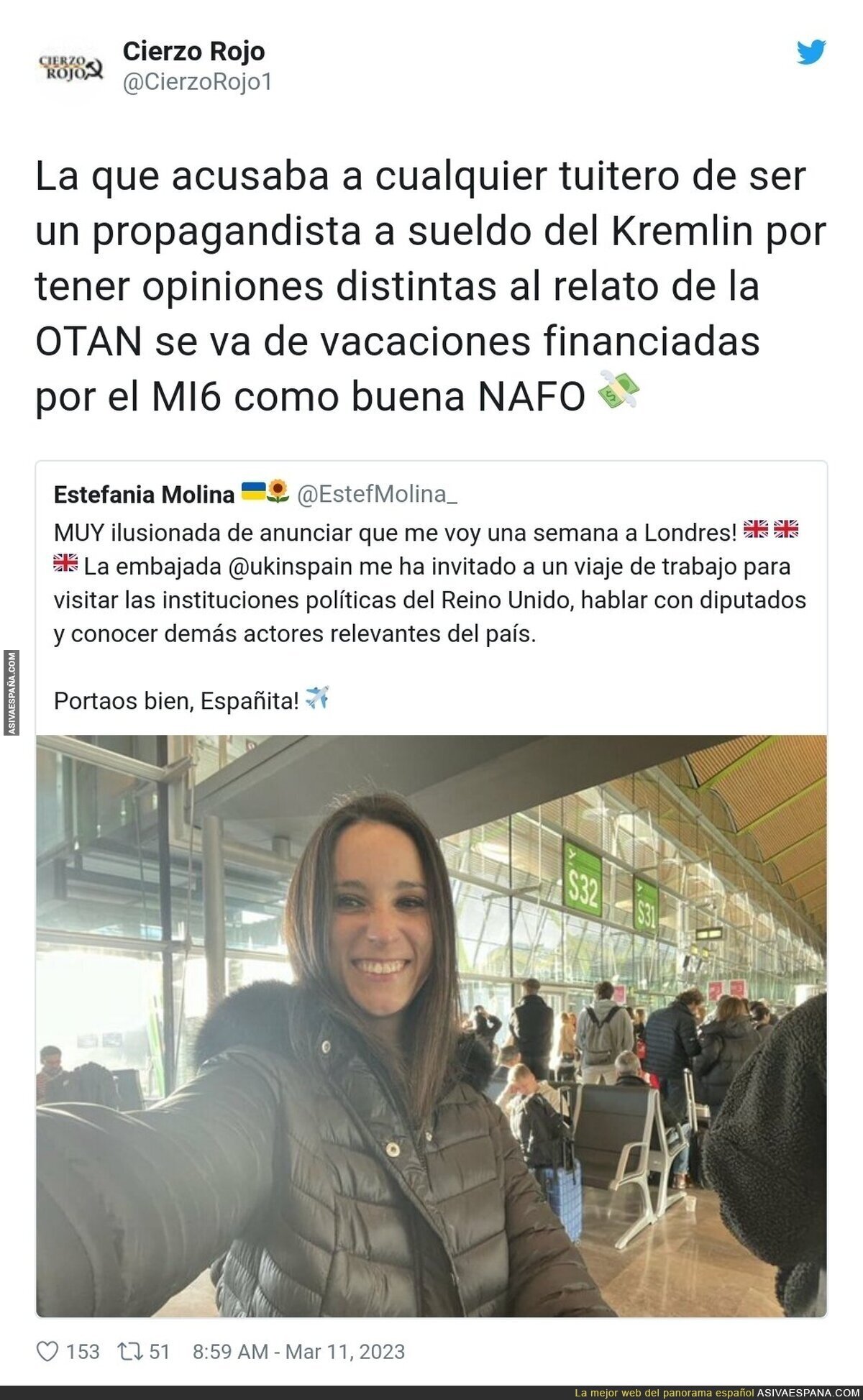 Estefanía Molina cada vez lo deja más claro para quien trabaja