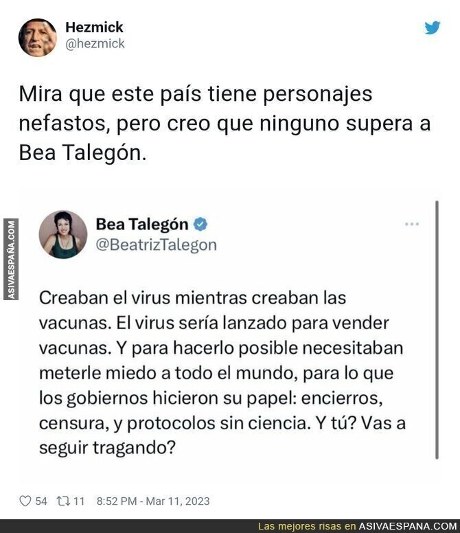 La conspiración de Bea Talegón