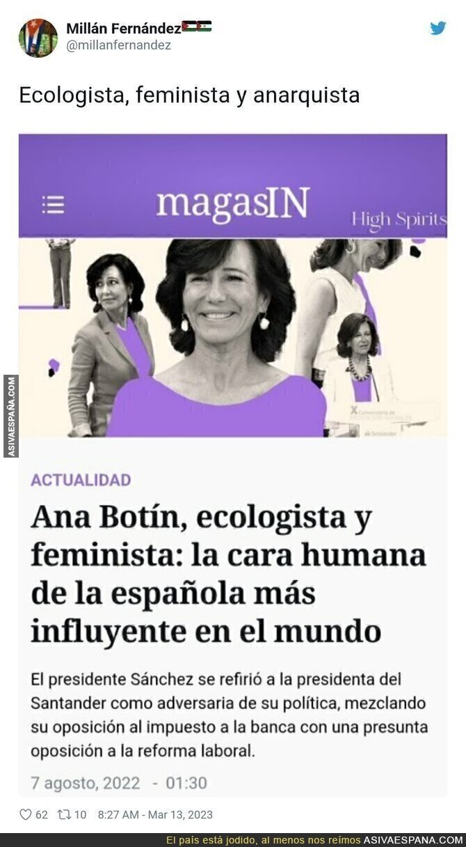 Nadie se cree esto de Ana Botín