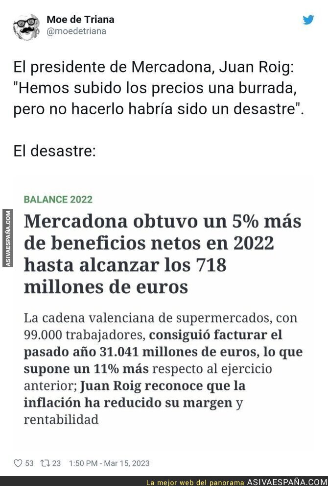 El desastre de Mercadona