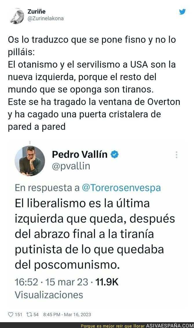 El liberalismo es la última izquierda que queda