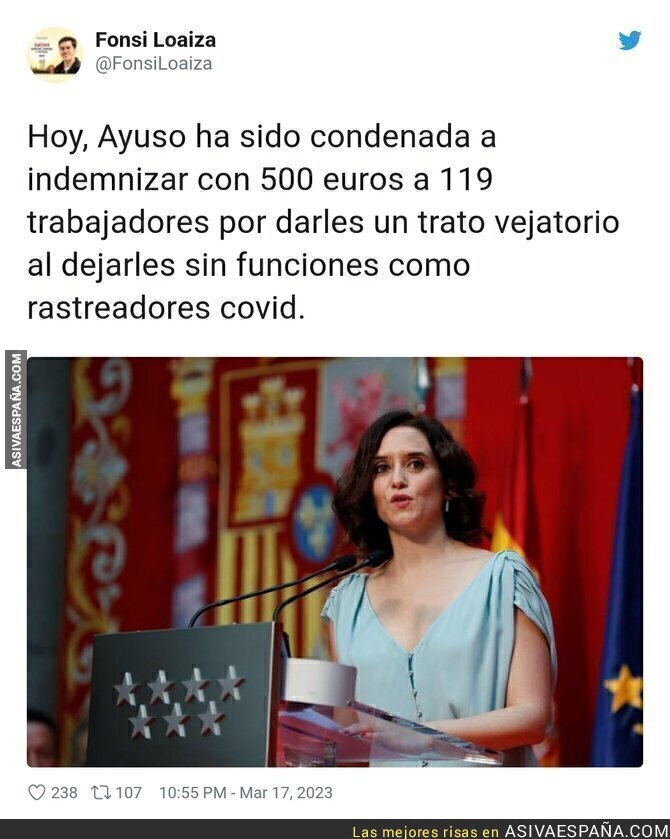 Una nueva condena para Ayuso