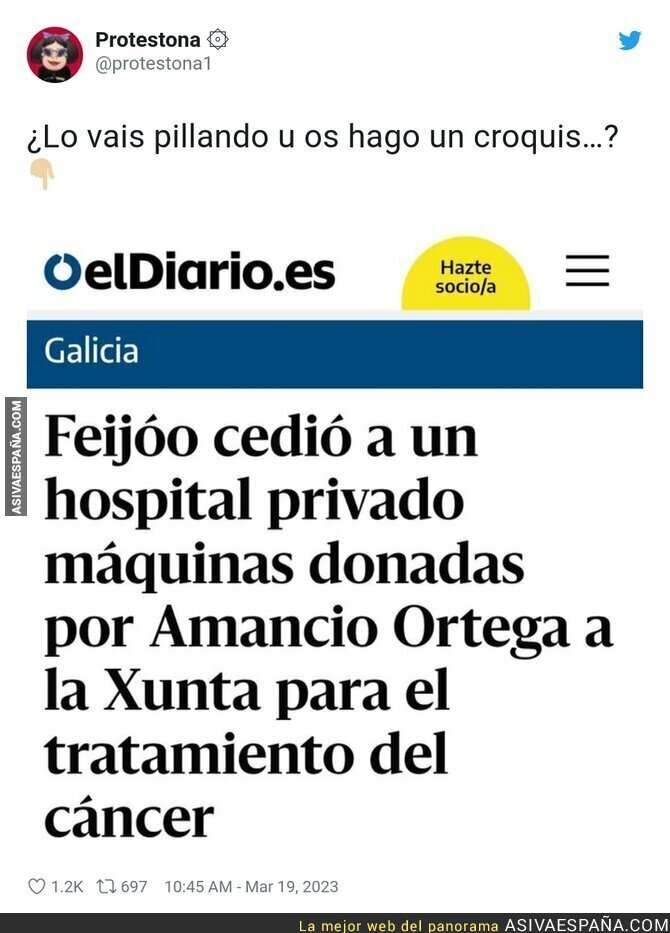 Peligroso lo que ha pasado en Galicia con las máquinas donadas de Amancio Ortega