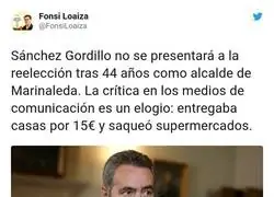 Las críticas a Sánchez Gordillo son un gran elogio