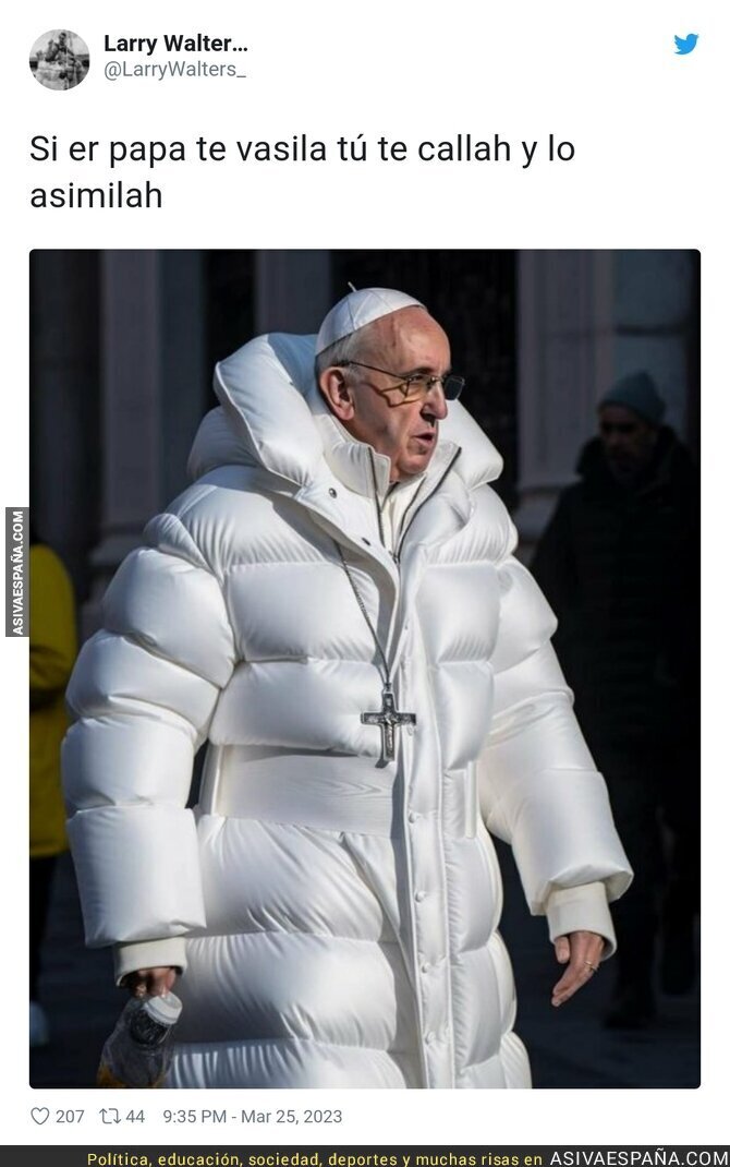 El Papa Francisco se pasa de flow