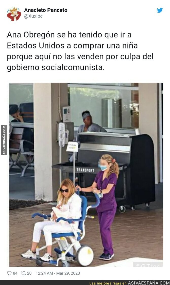 Vergüenza absoluta de Ana Obregón saliendo en silla de ruedas en Miami con un bebé recién comprado