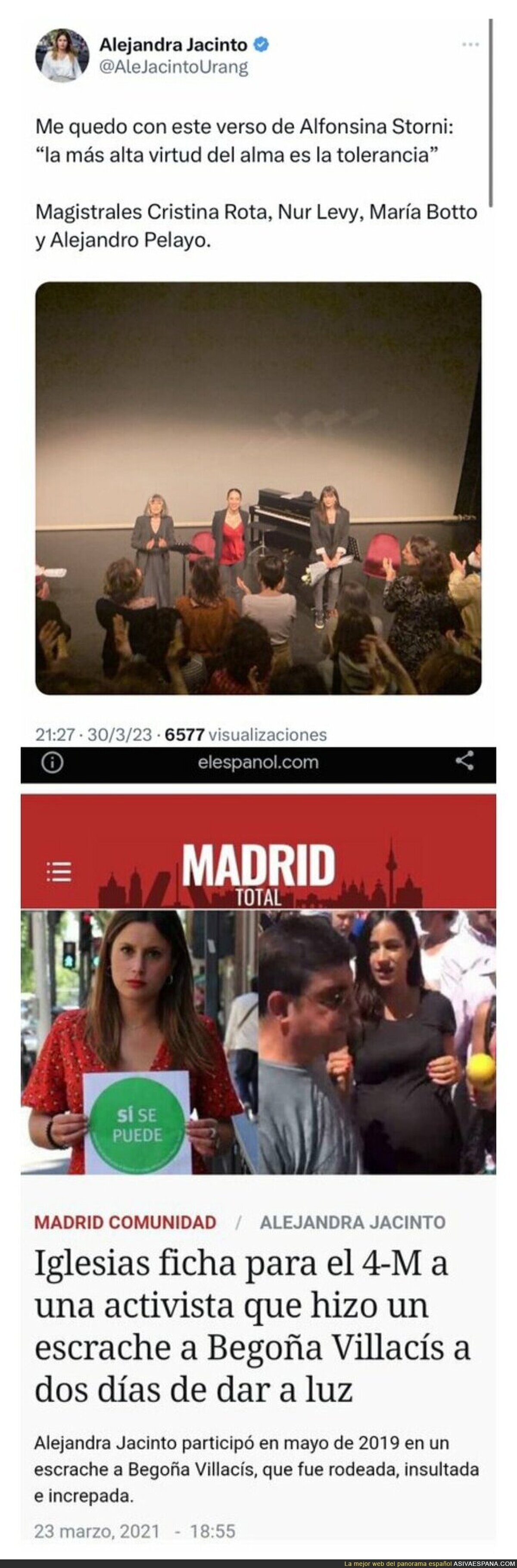 El doble rasero de la gente de Podemos