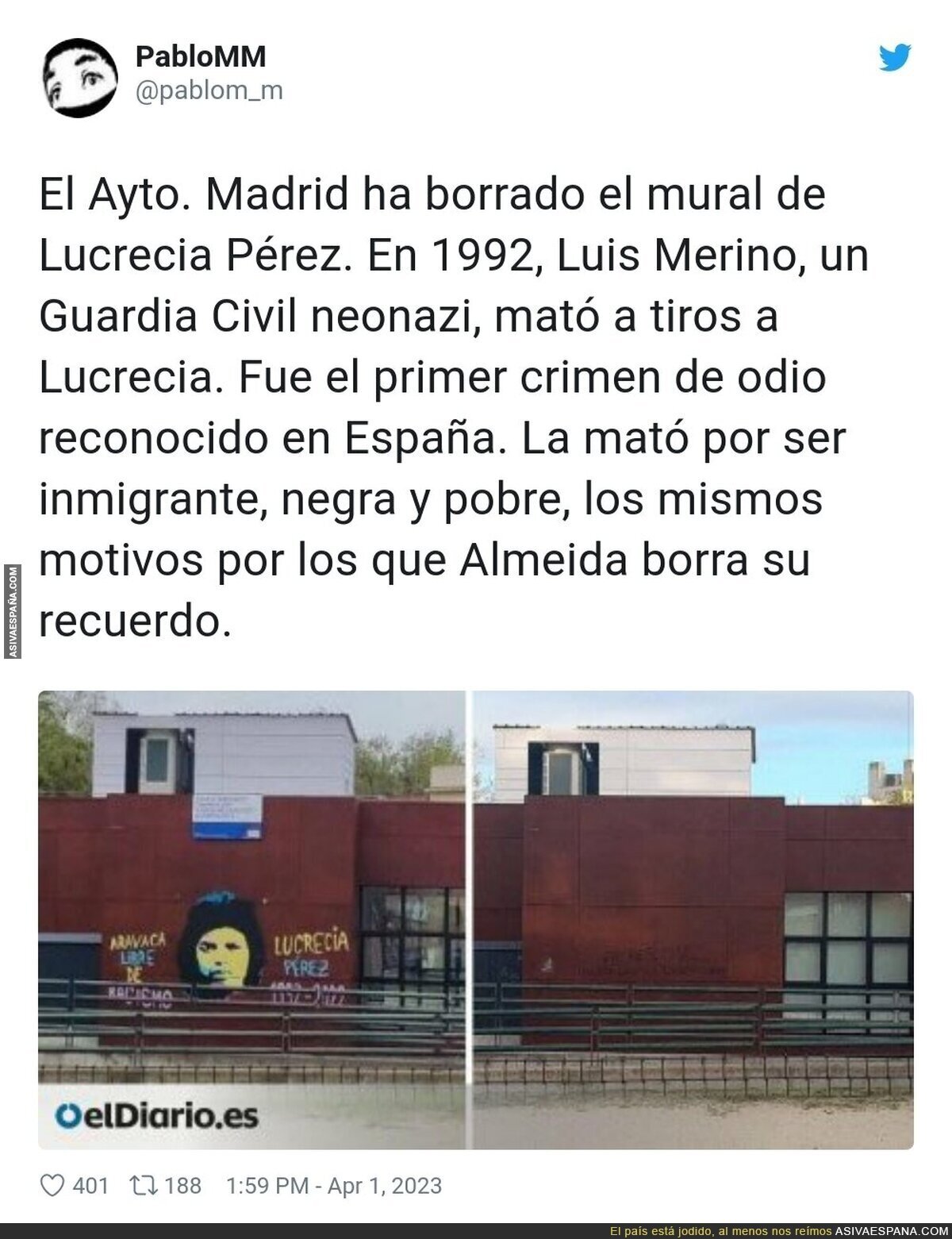 ¿Por qué el ayuntamiento de Madrid trata de borrar la historia?