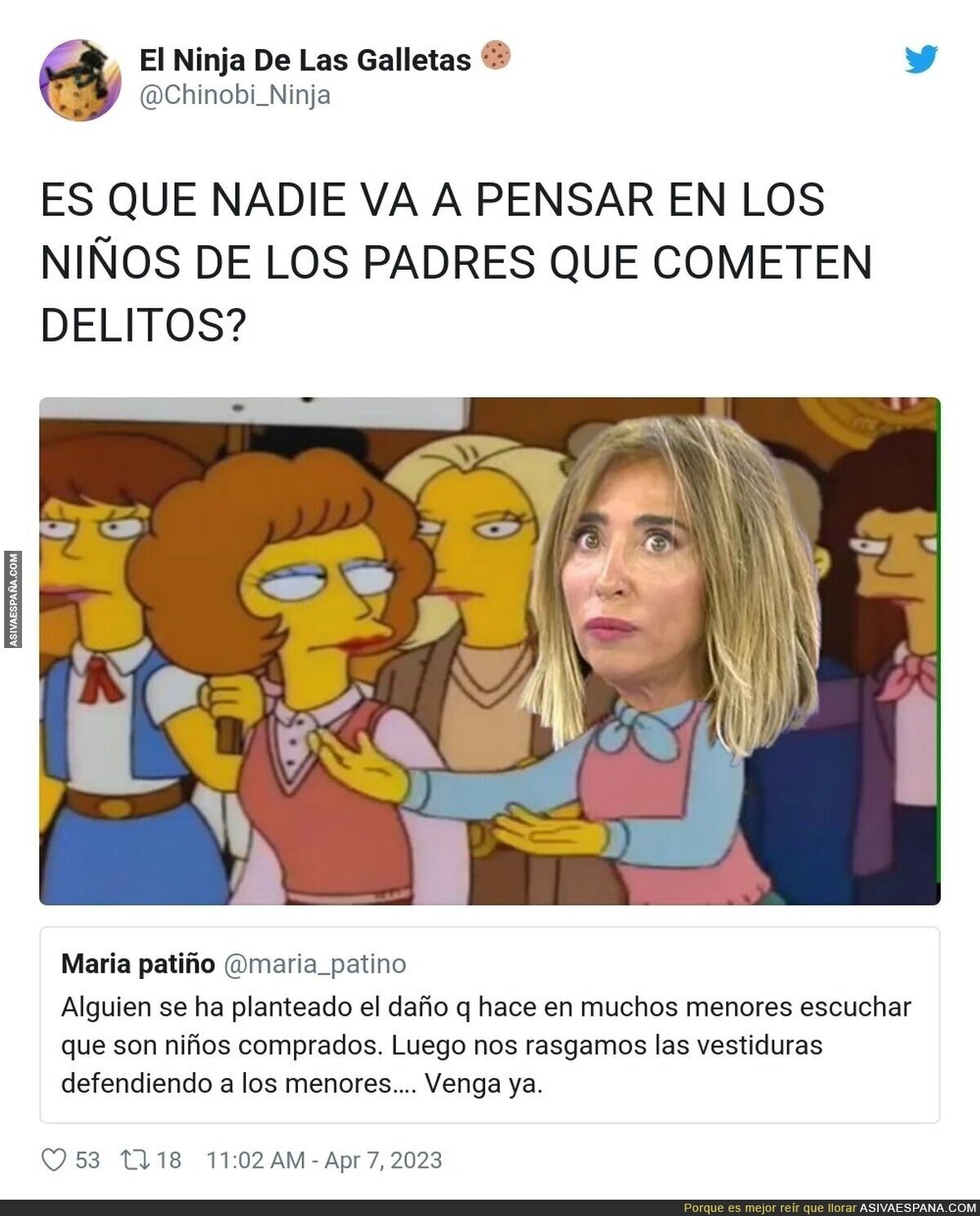 La preocupación de María Patiño