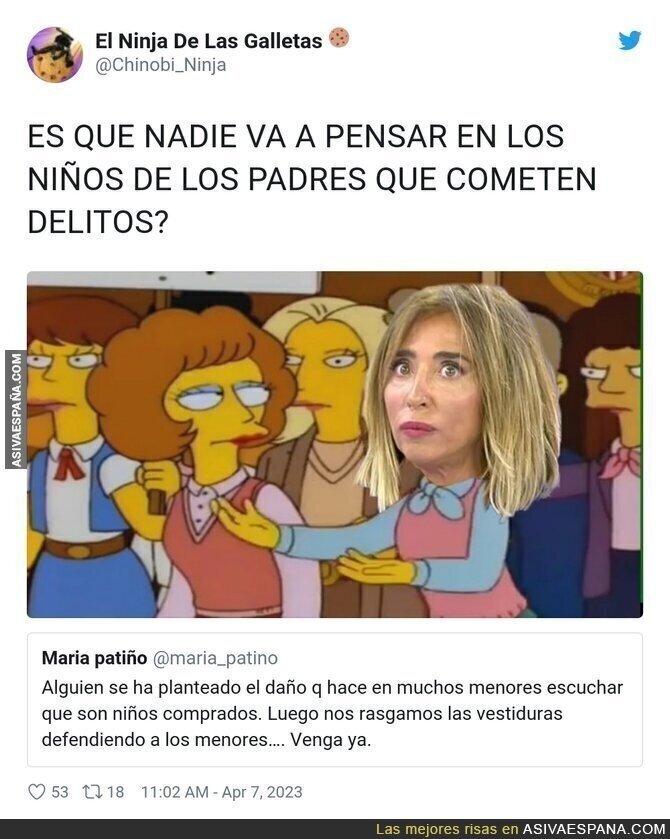 La preocupación de María Patiño