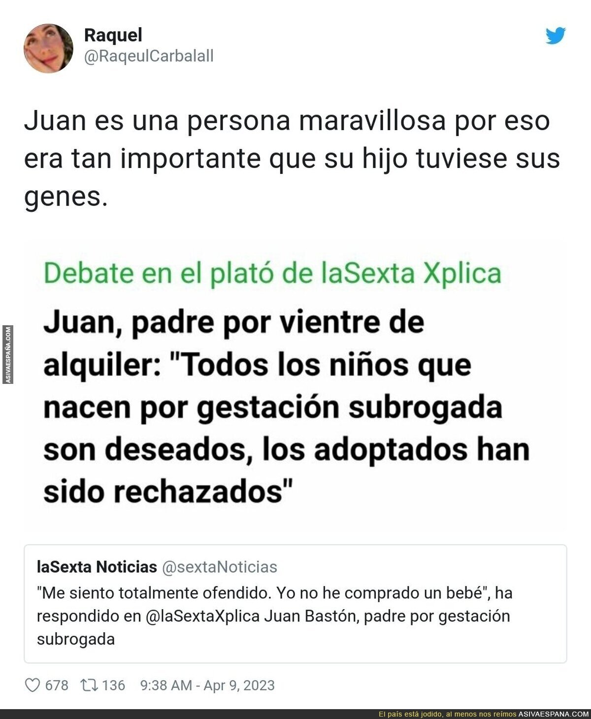 El estercolero moral de esta gente no tiene límites