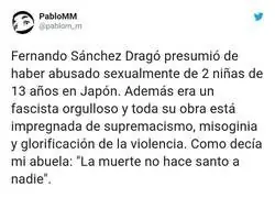 Cuanto descanso deja Fernando Sánchez Dragó