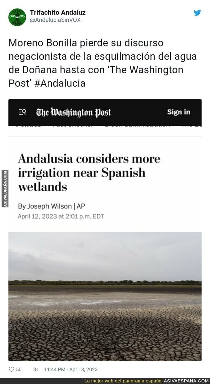 The Washington Post ya habla (mal) de Andalucía