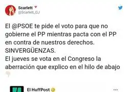 La doble cara del PSOE