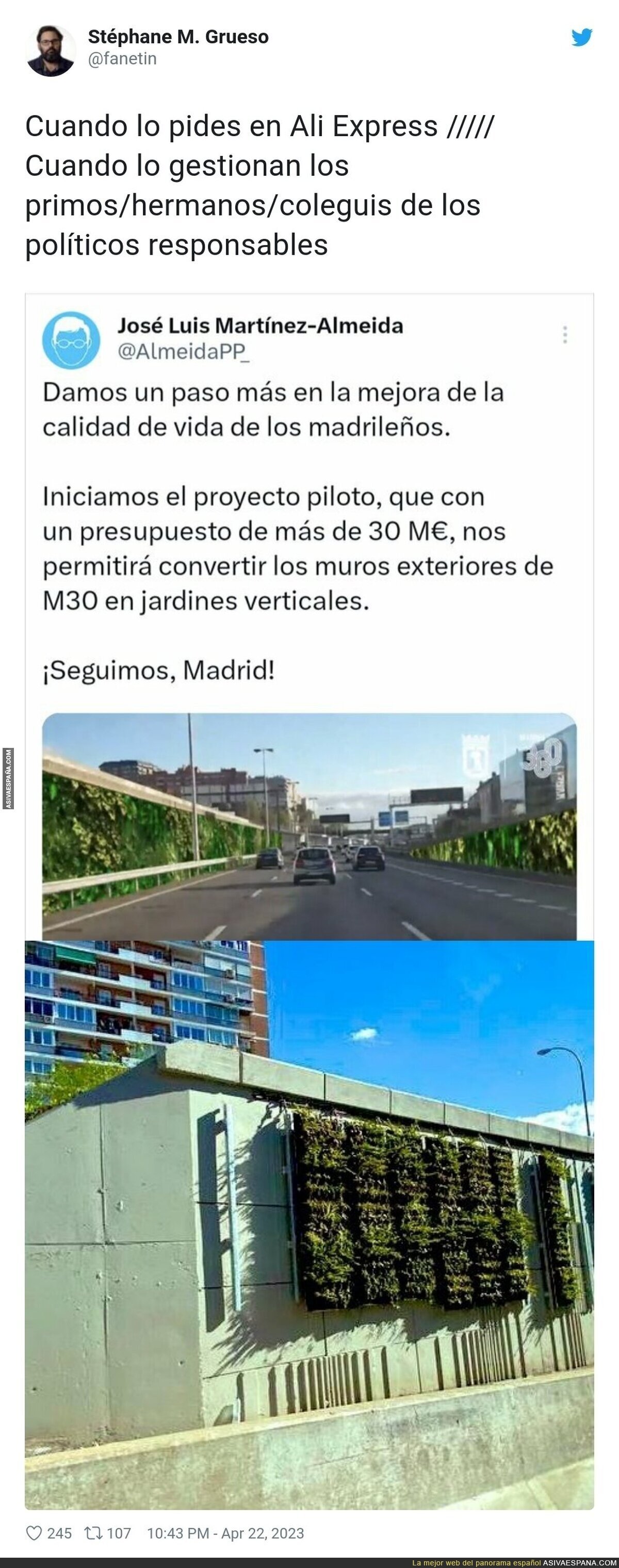 Los jardines verticales de Madrid ya están aquí