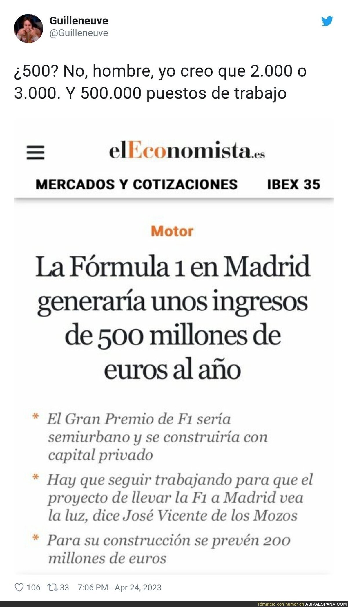 El sueño de Madrid de tener la Fórmula 1 podría ser una realidad