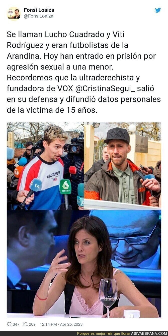 Cristina Seguí es un peligro público