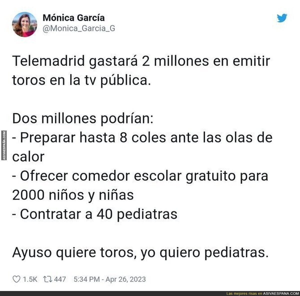 El despilfarro continúa en Madrid