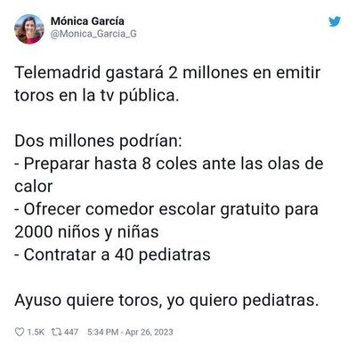 El despilfarro continúa en Madrid