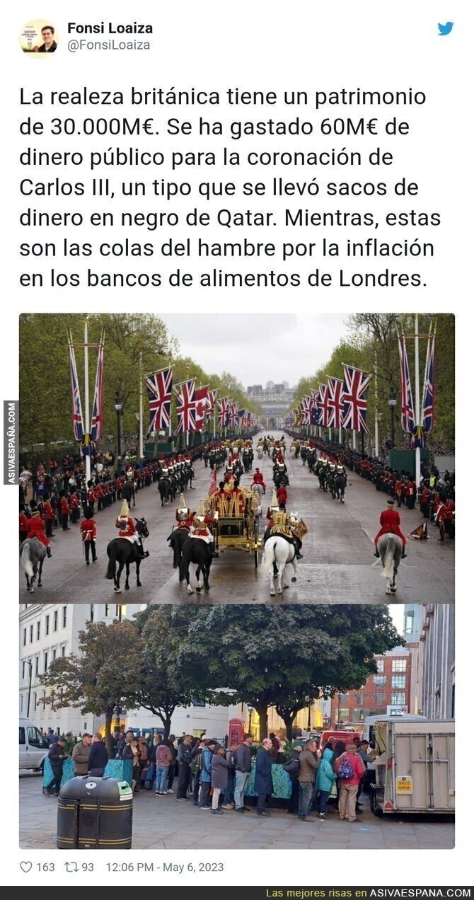 El espectáculo anacrónico de una monarquía