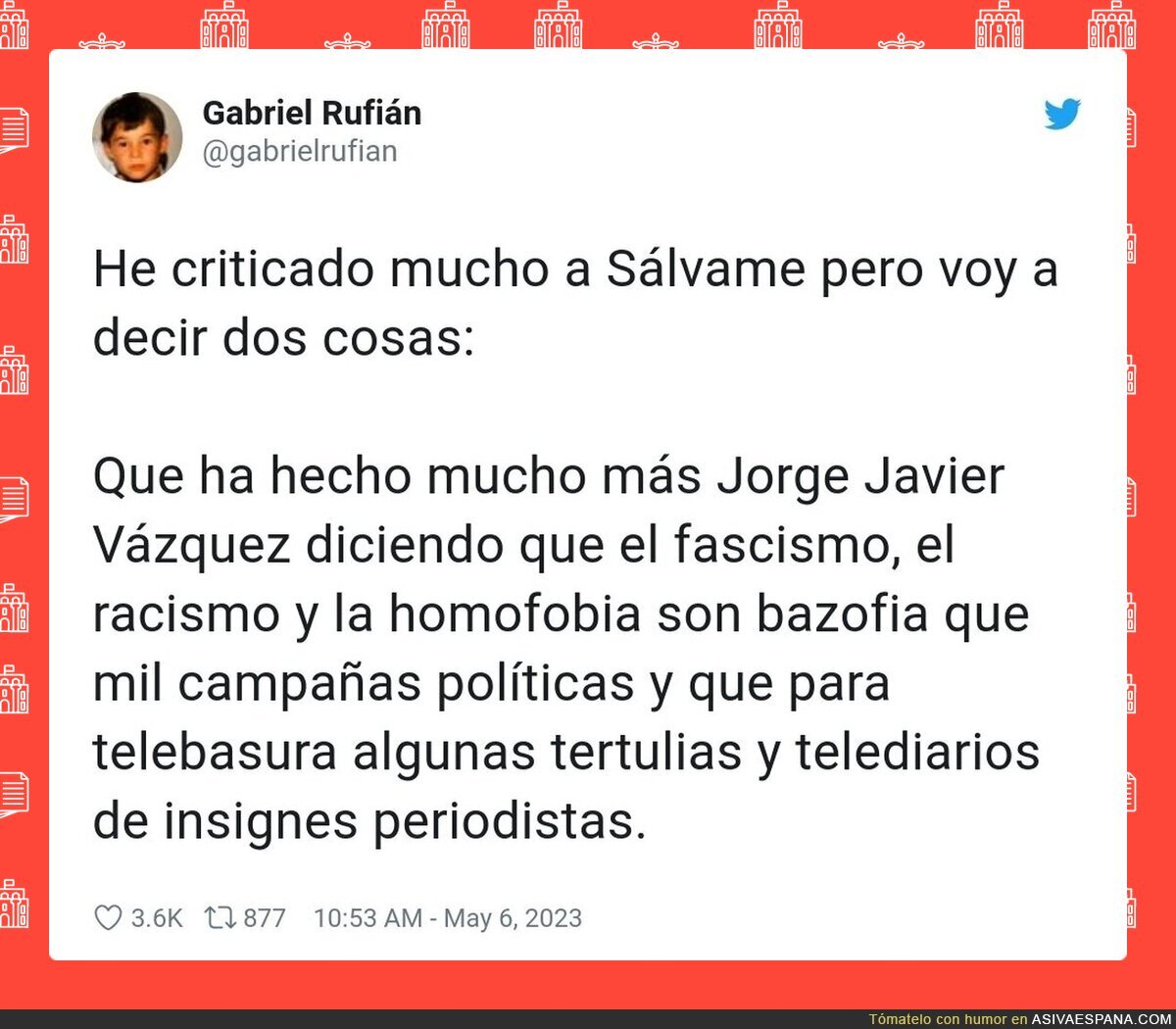 Sálvame ha hecho mucho por la sociedad