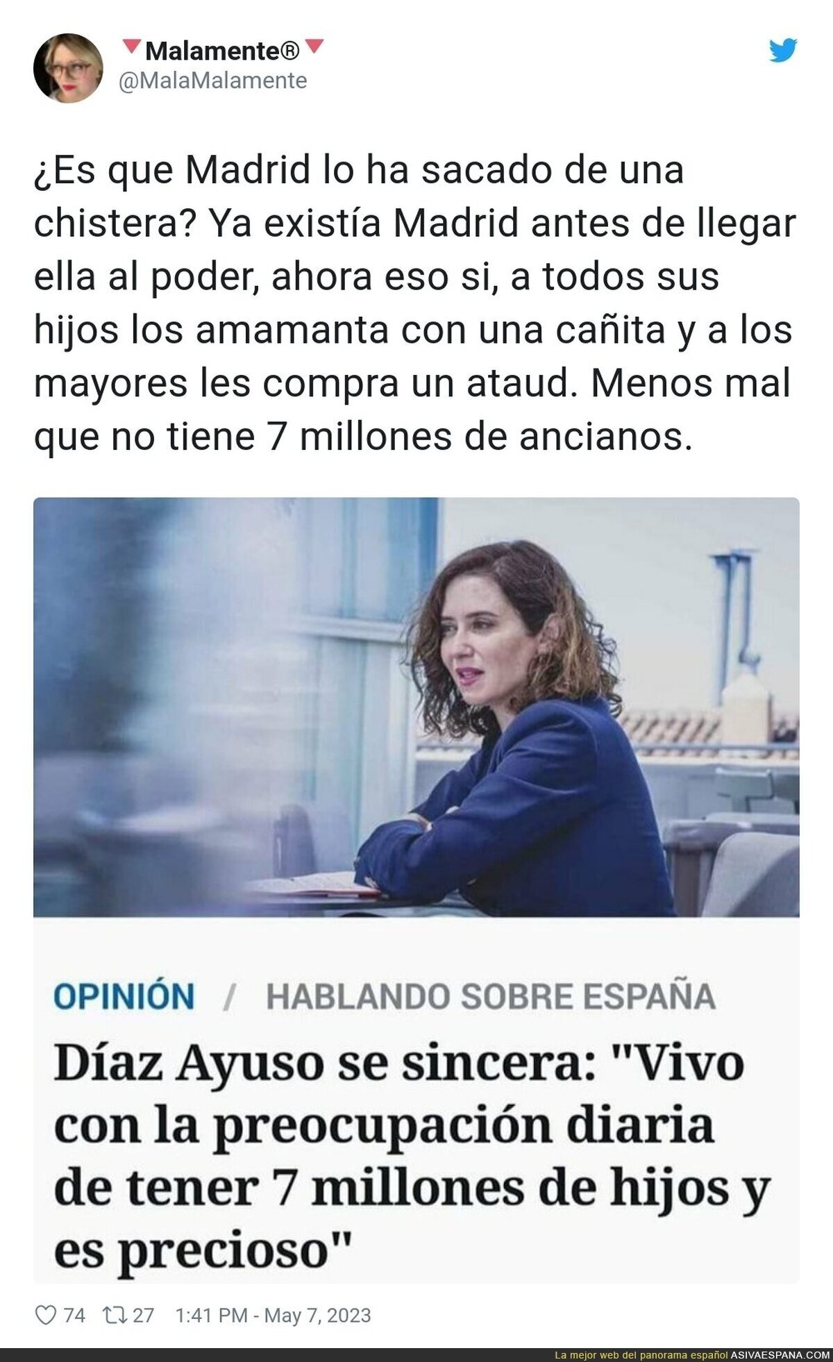 La preocupación de Ayuso