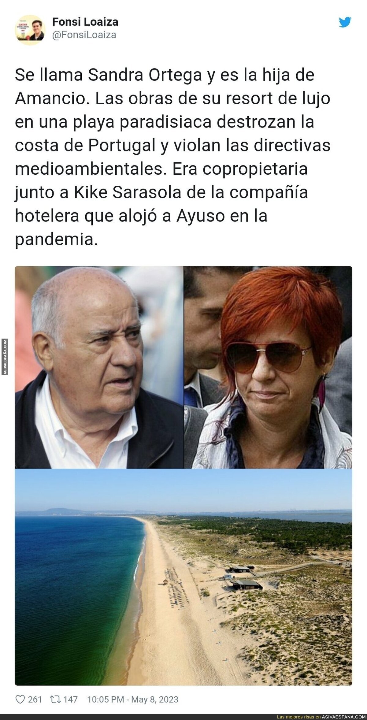 La hija de Amancio Ortega haciendo de las suyas