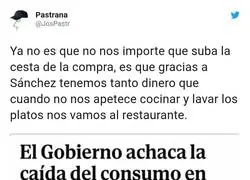 La culpa es de todos menos del Gobierno