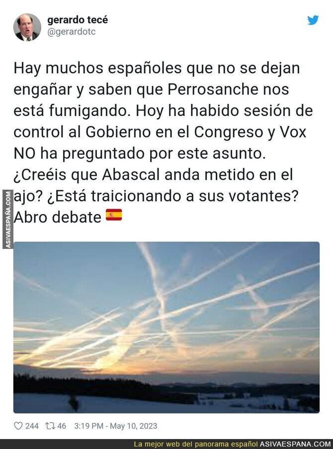 El bulo que se está creyendo la gente de las fumigaciones