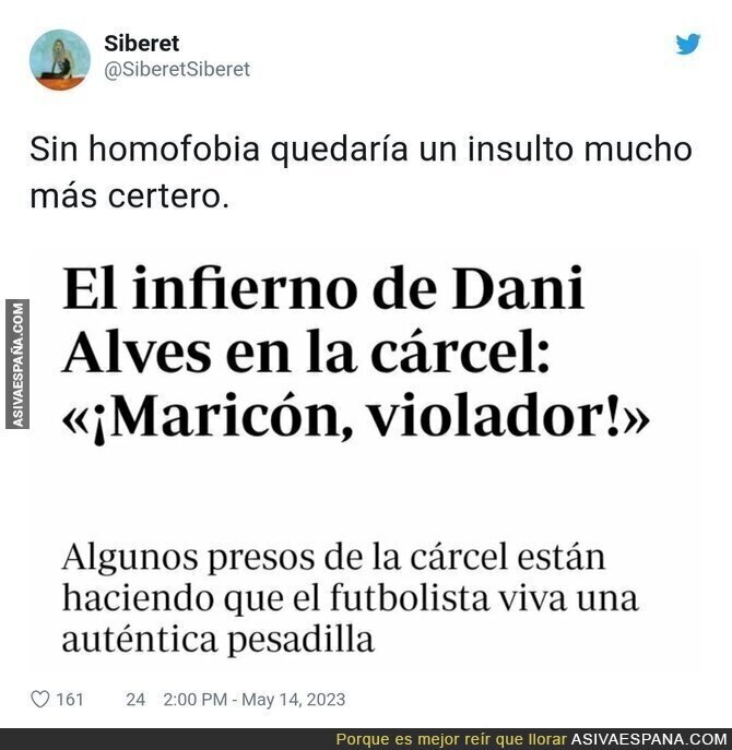Moraleja: la homofobia siempre sobra