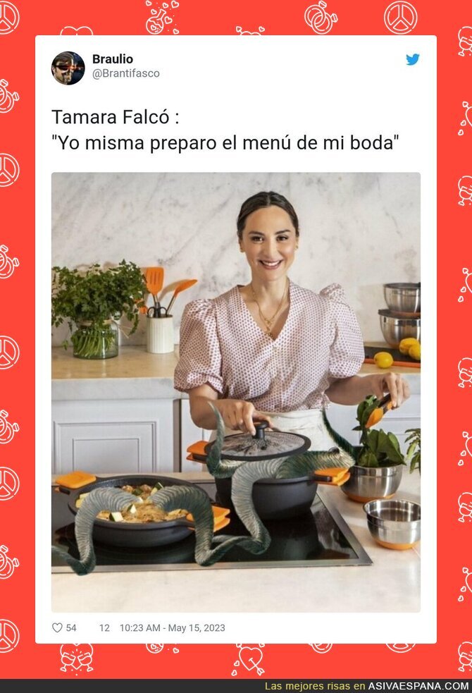 Pobrecita, se lo toma con humor, por @Brantifasco