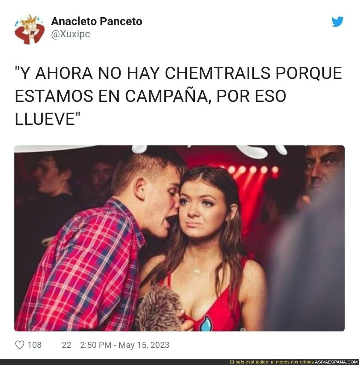 Ya no hay chemtrails, Por @Xuxipc