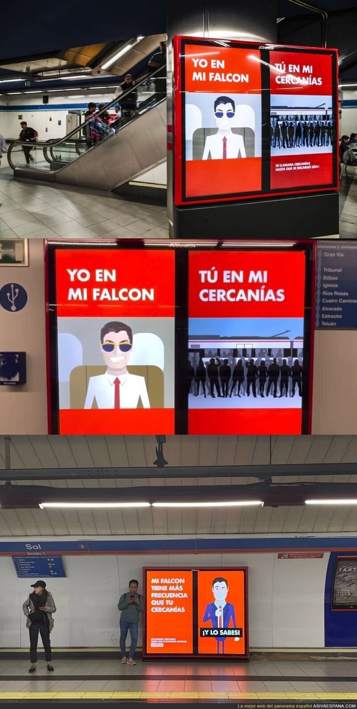 Esta campaña en el Metro de Madrid es sencillamente MARAVILLOSA. Putos genios