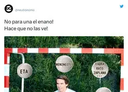 Aznar no se va a parar ni una, Por @neutronomo
