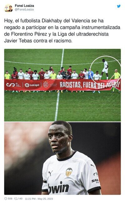 Diakhaby no se cree las mentiras de LaLiga