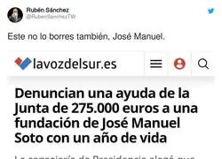 Las paguitas de José Manuel Soto